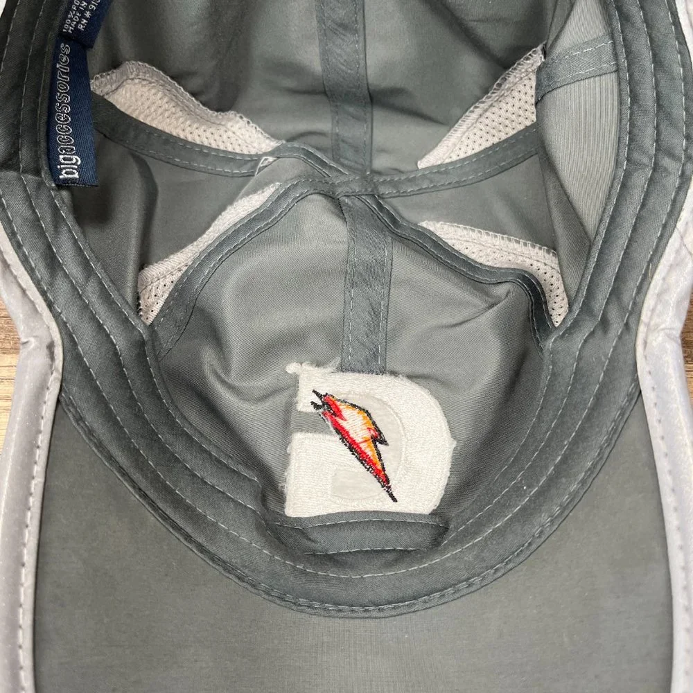 Gatorade Running Hat Big Accessories Cap Hat Gray Adjustable Hook and Loop_8